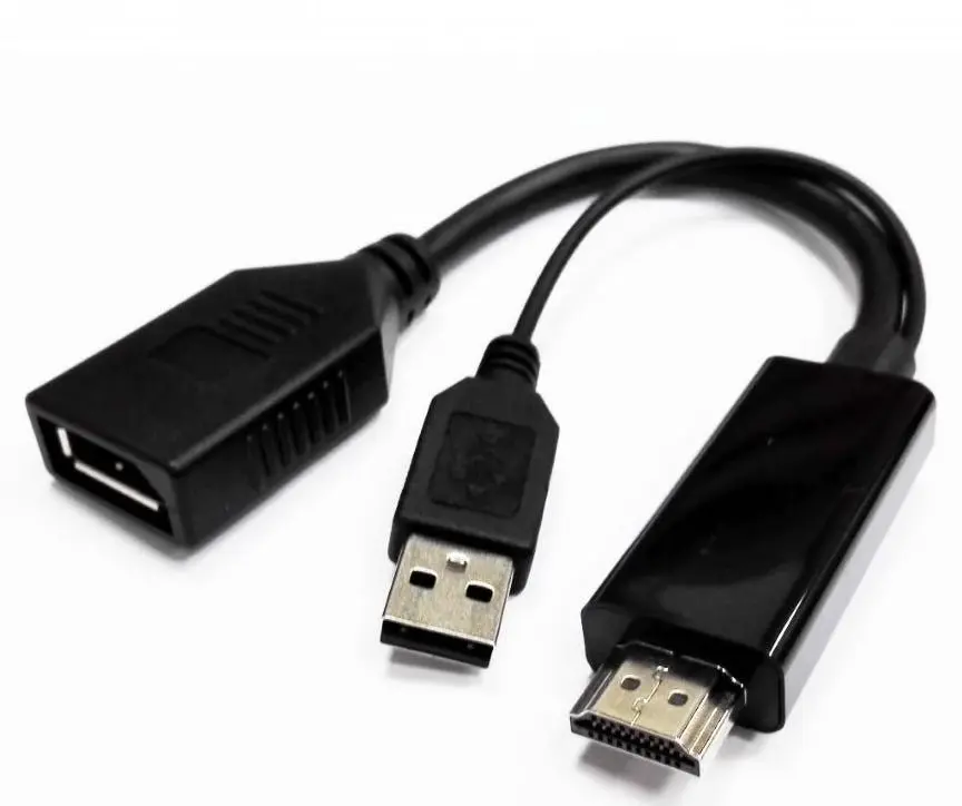 8Ware Male 4K HDMI to Female DisplayPort USB Adapter/Converter For PC/Laptop BLK - Electronics