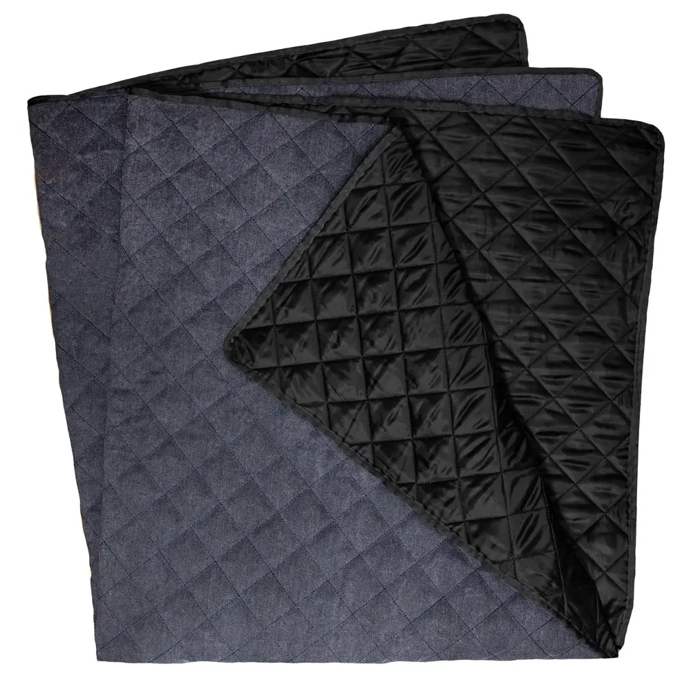 Tempa Kayce Picnic 150cm Blanket Camping Outdoor Travel Mat w/ Buckle Strap Navy - Home & Garden