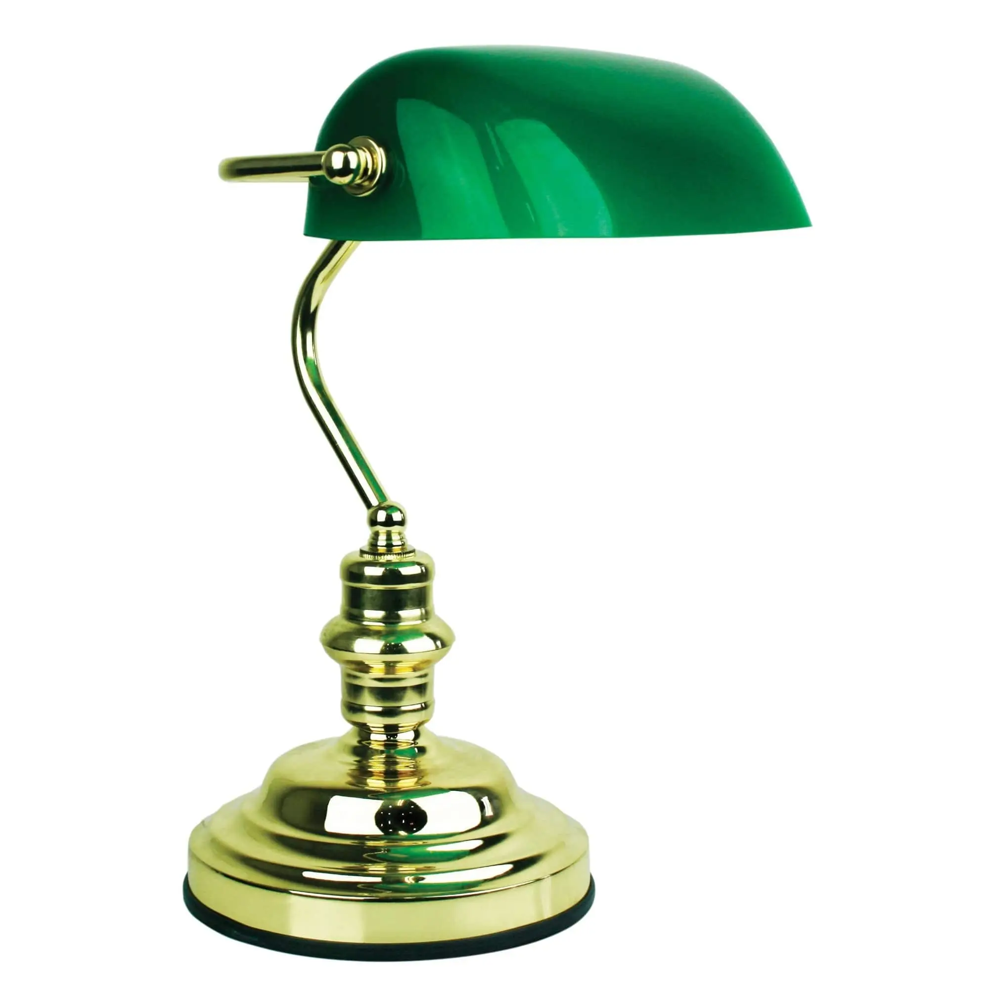 BANKERS TOUCH ON/OFF Touch Lamp Brass Plated - Home & Garden