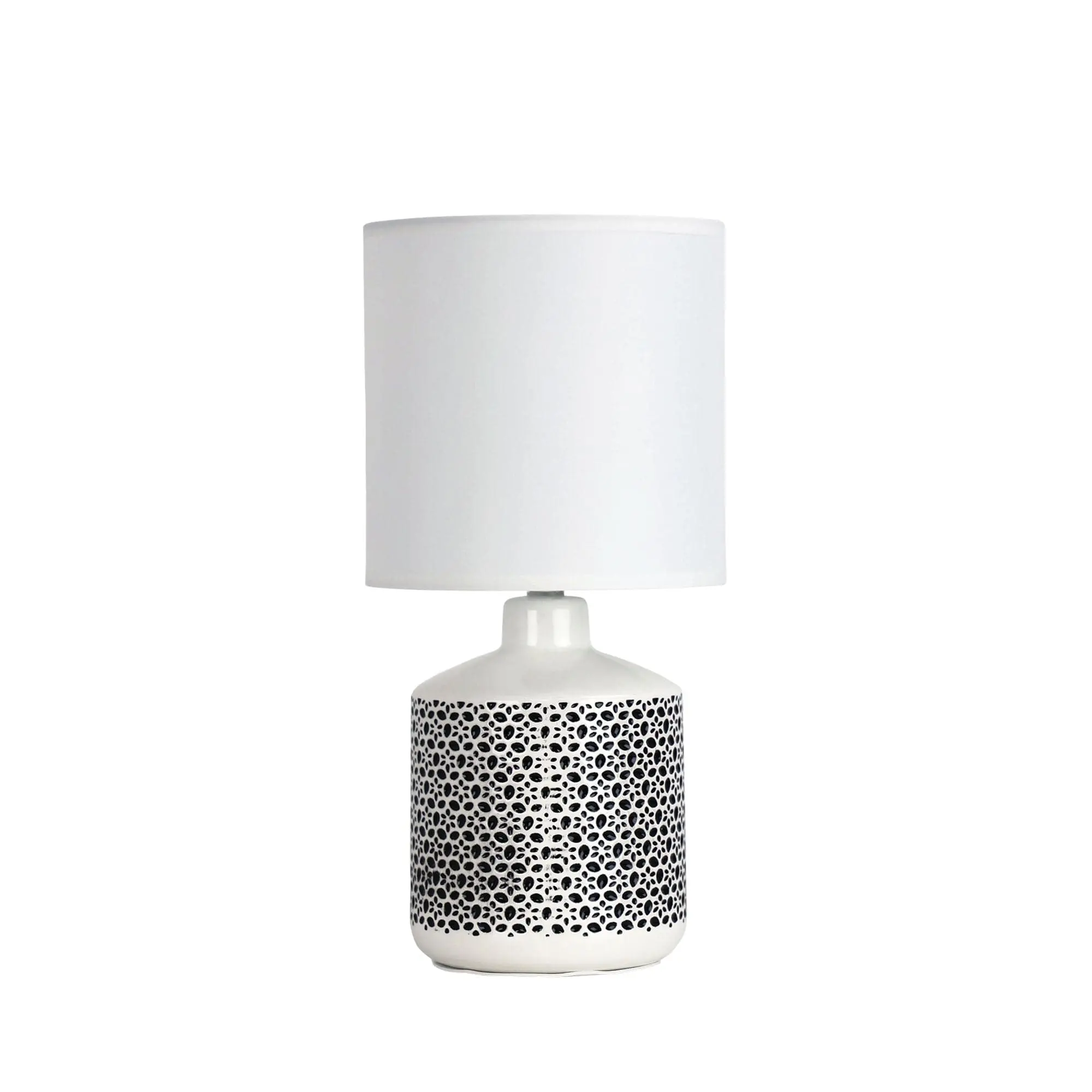 CELIA White Ceramic Table Lamp - Home & Garden
