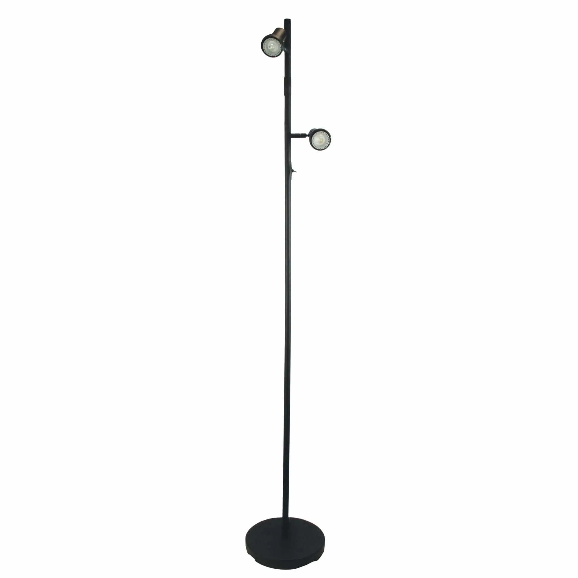 DAXAM LED Twin Adjustable Floor Lamp Black - Home & Garden