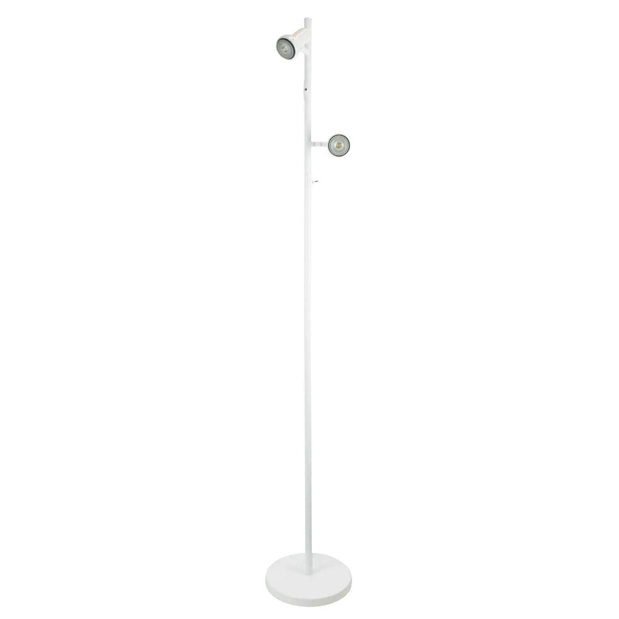DAXAM LED Twin Adjustable Floor Lamp White - Home & Garden