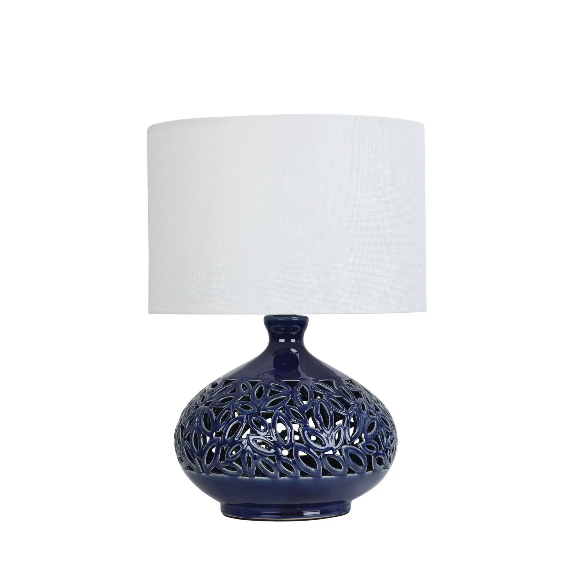 DOUGLAS Ceramic Table Lamp with Shade - Home & Garden
