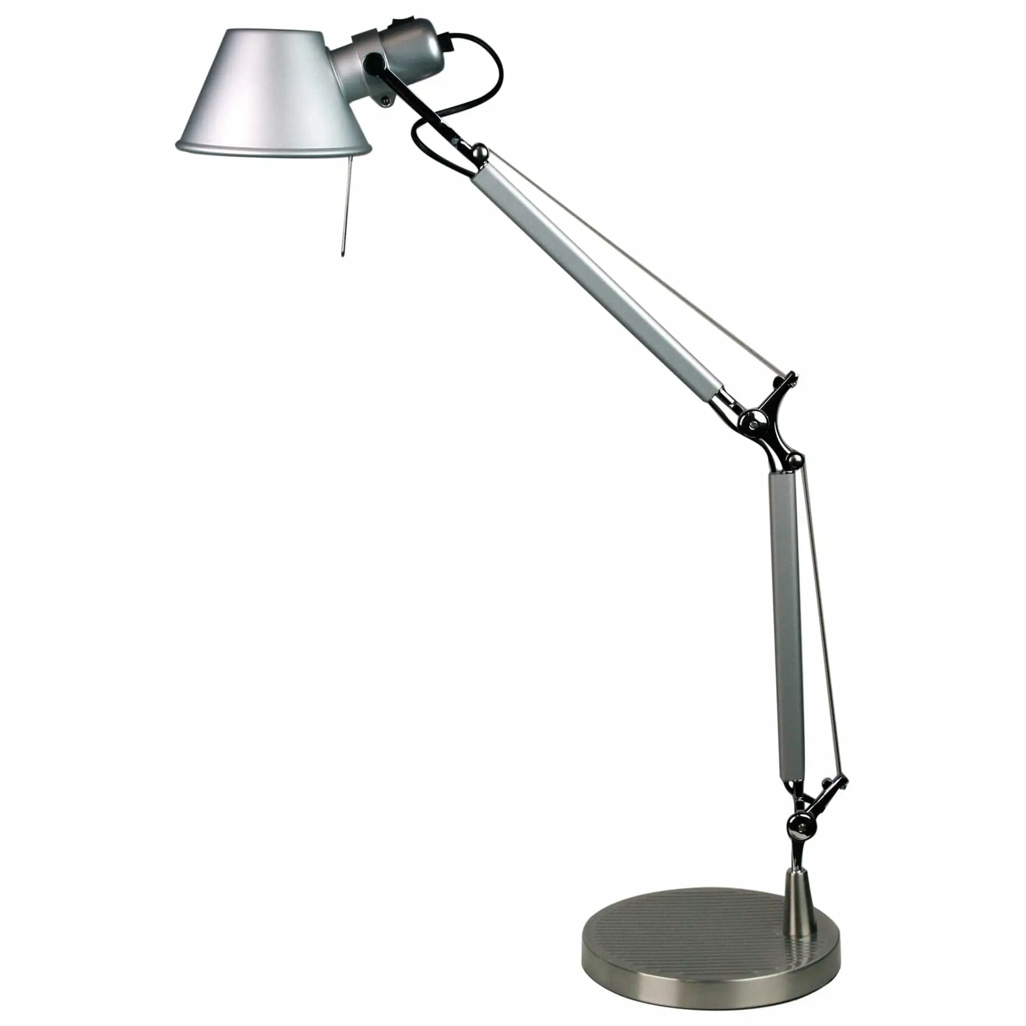 FORMA LAMP Retro Styled Adjustable Task Lamp Silver - Home & Garden