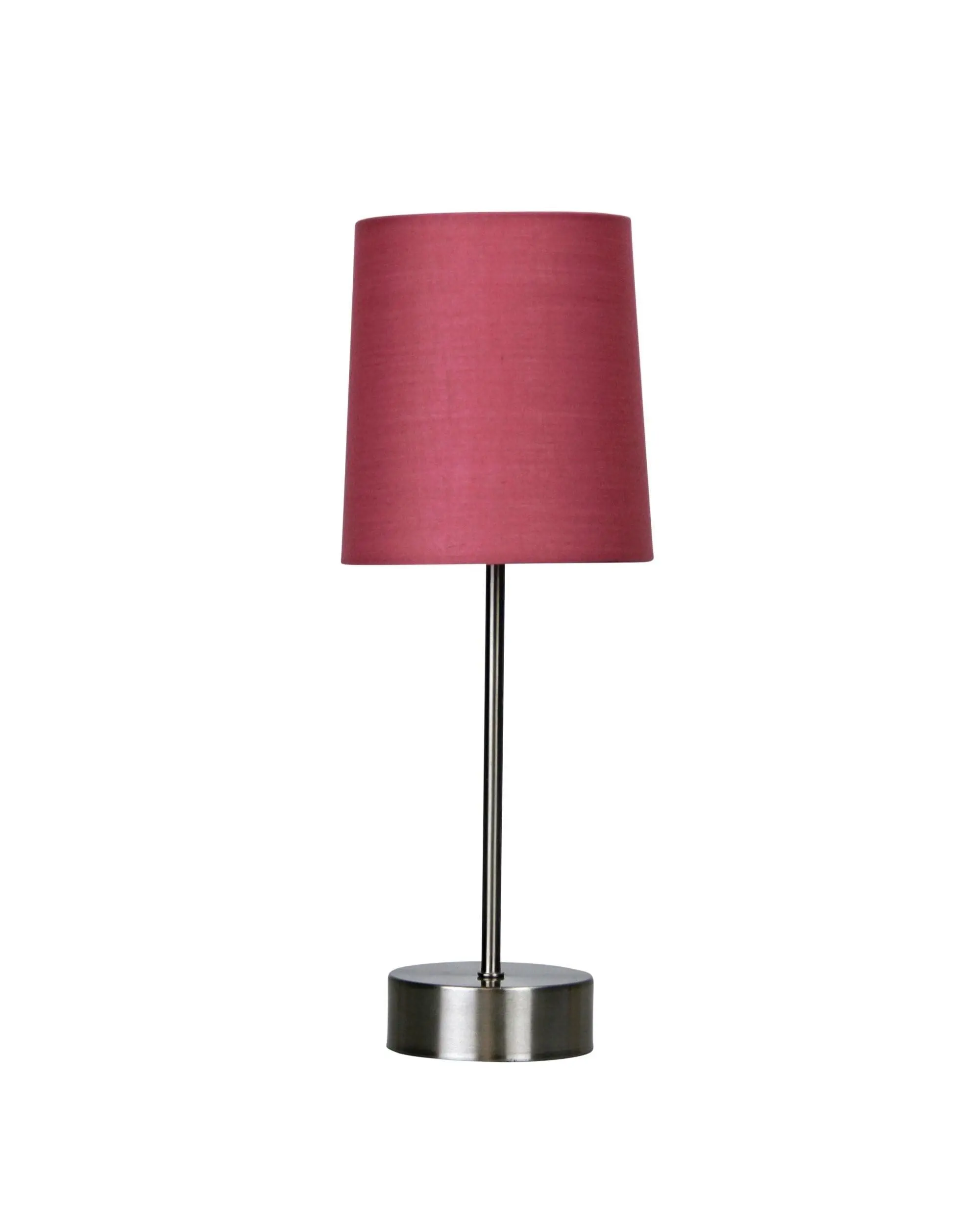 Lancet ON-OFF Touch Lamp Pink Shade