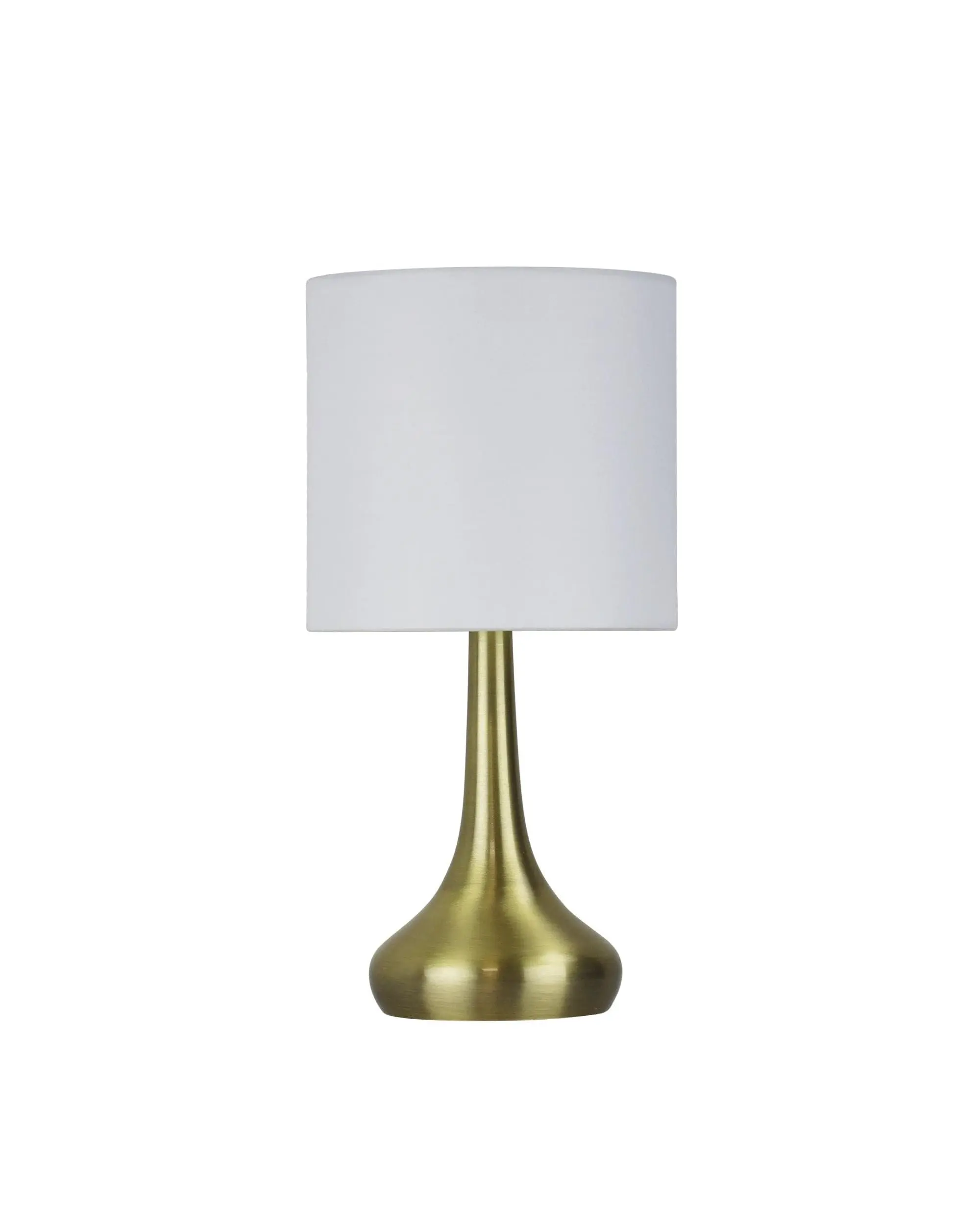 LOLA ON / OFF Touch Lamp in Antique Brass Finish - Home & Garden