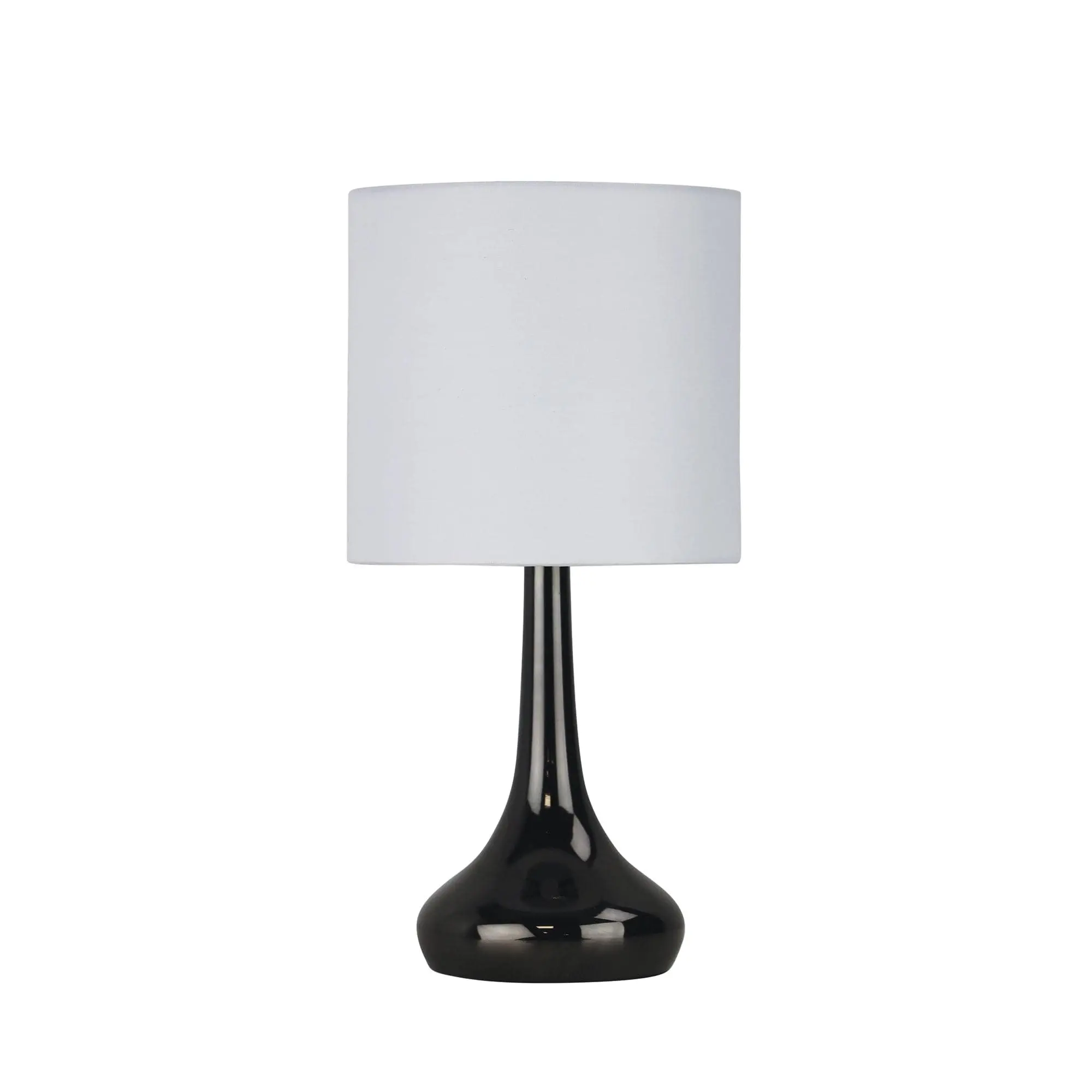 LOLA ON / OFF Touch Lamp in Gunmetal Finish - Home & Garden
