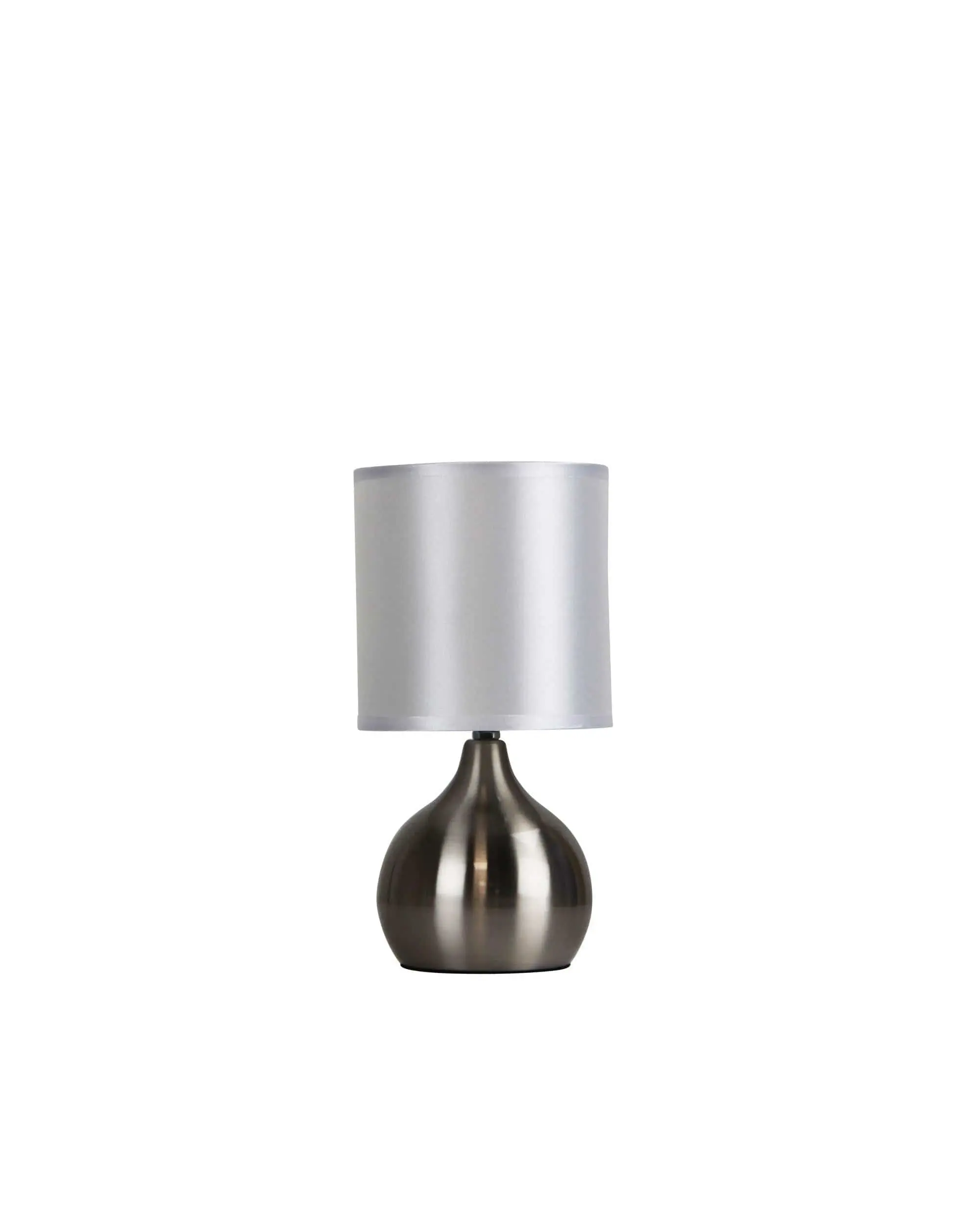 LOTTI ON / OFF Touch Lamp Brushed Chrome Finish - Home & Garden