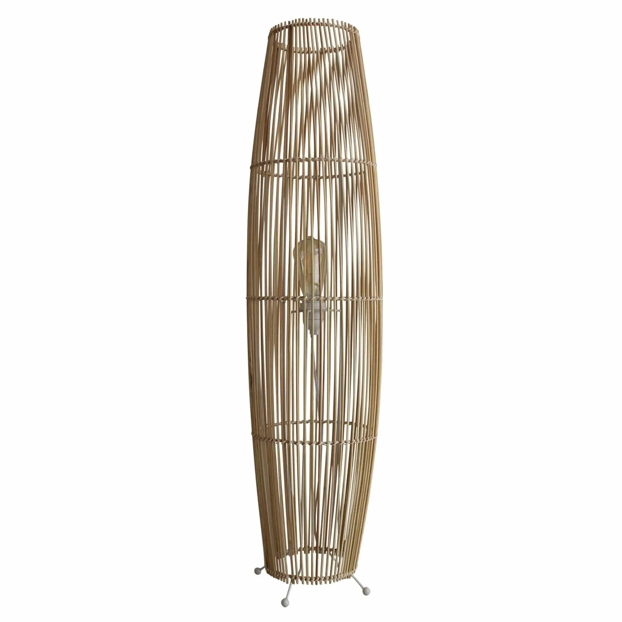 MATRAM Rattan Cane Floor Lamp - Home & Garden