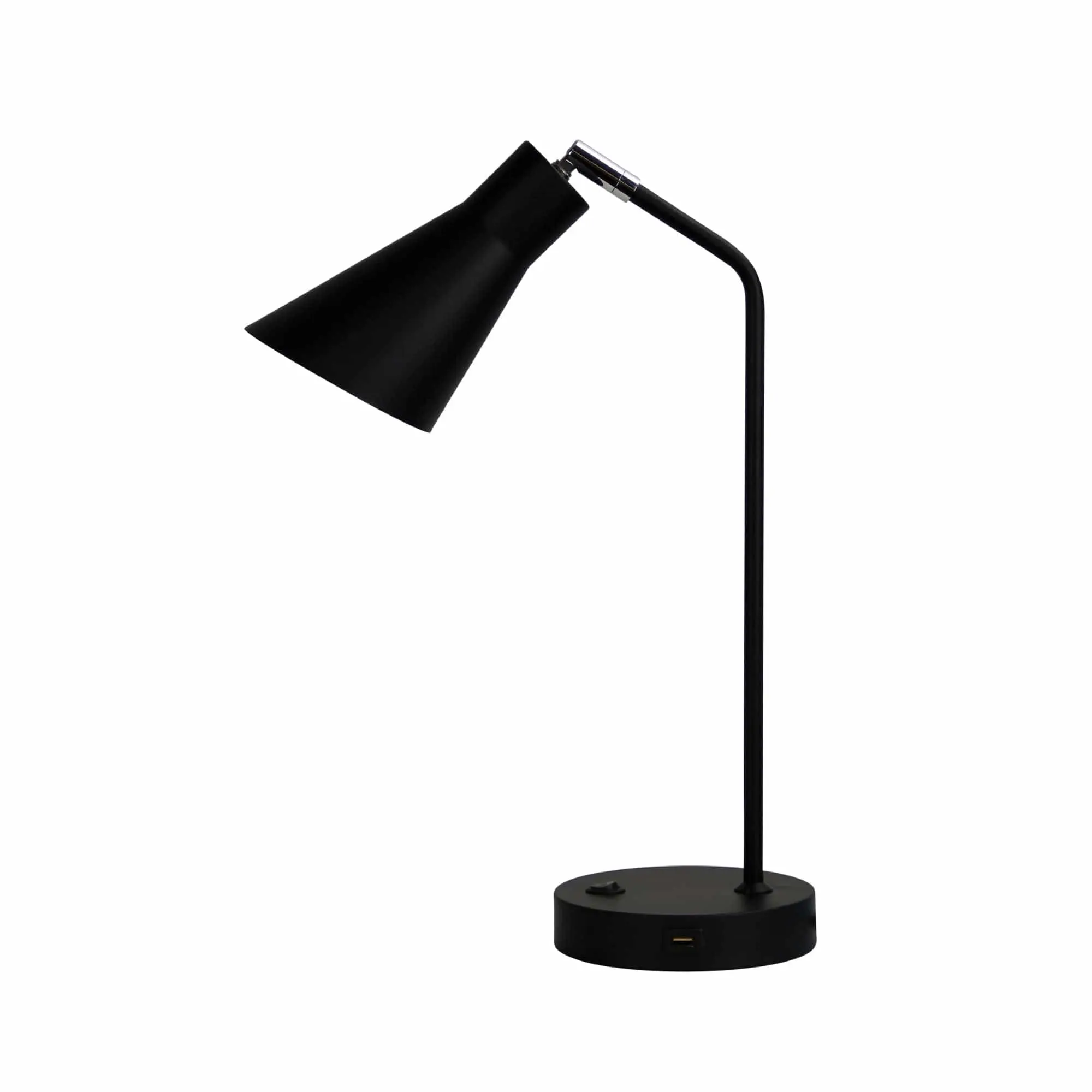 THOR DESK LAMP Black Desk Lamp with USB - Home & Garden