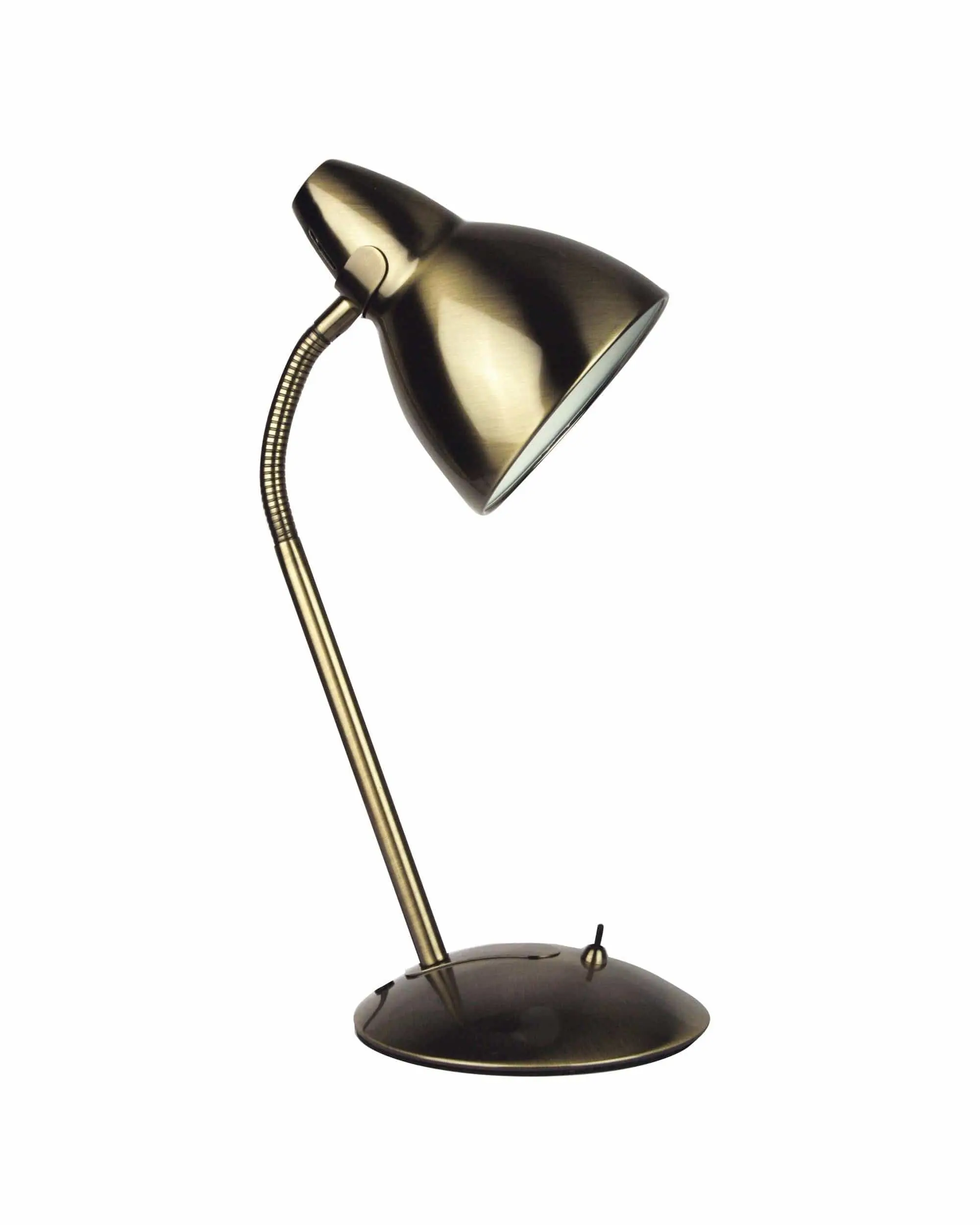 TRAX Classic Gooseneck Task Lamp Antique Brass - Home & Garden