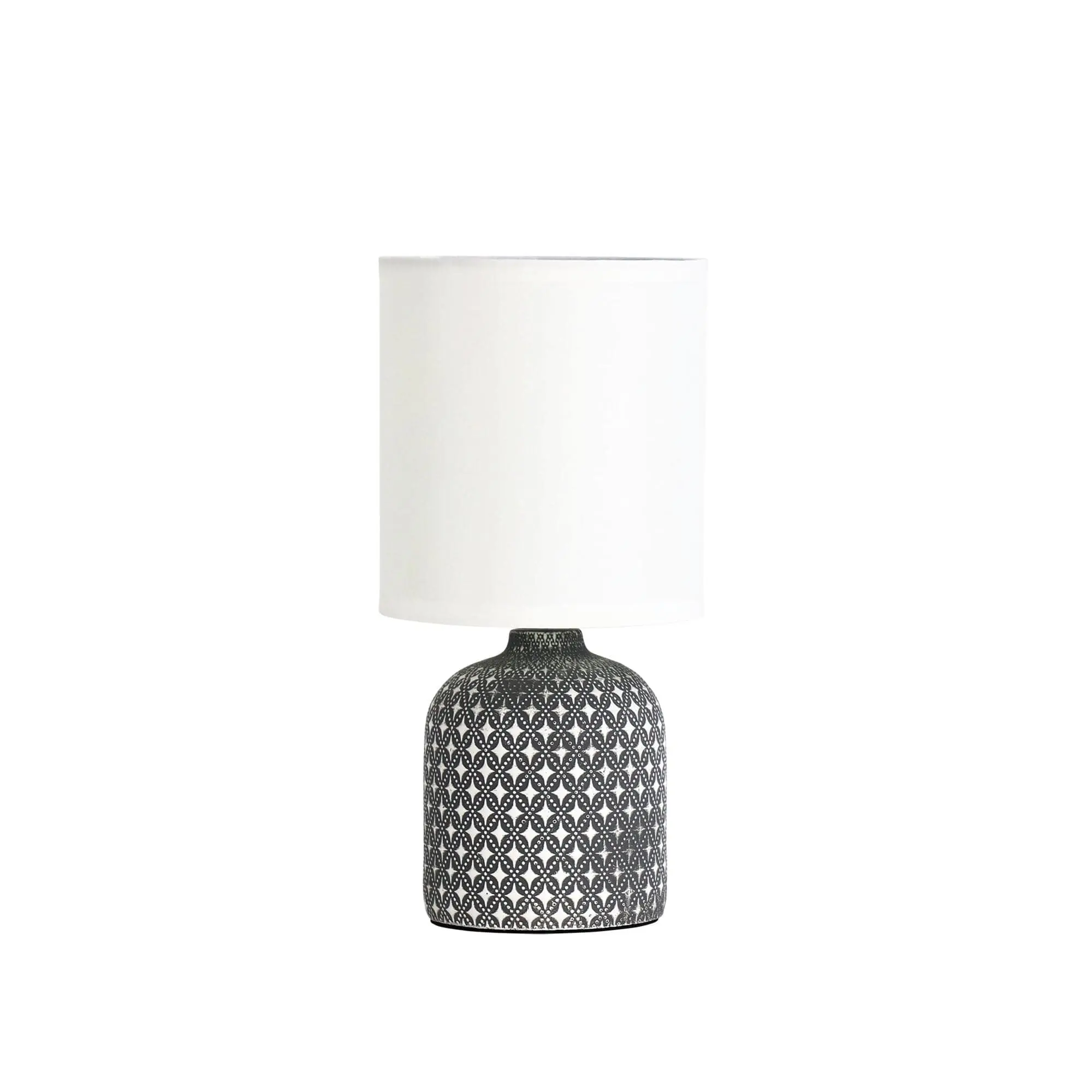 VERA Grey Ceramic Table Lamp - Home & Garden