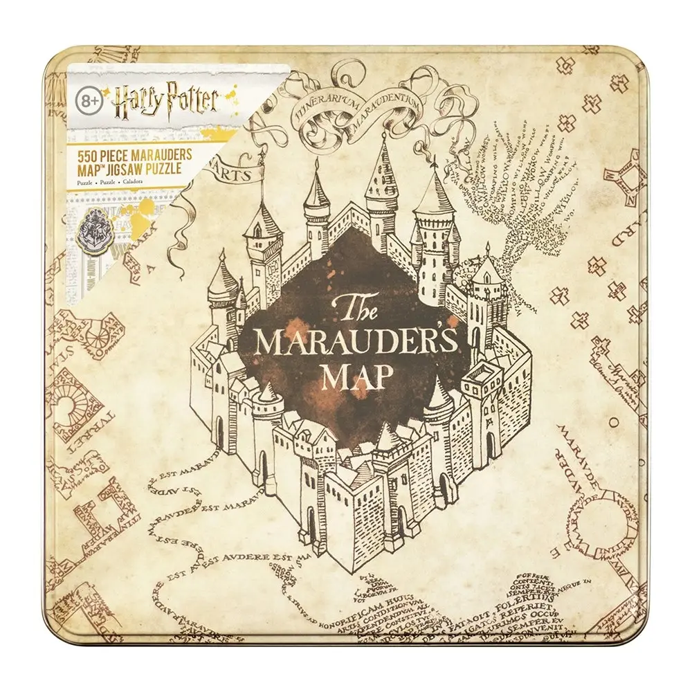 550pc Harry Potter Wizarding World The Marauders Map Jigsaw Puzzle w/ Tin 8y+ - Toys & Games