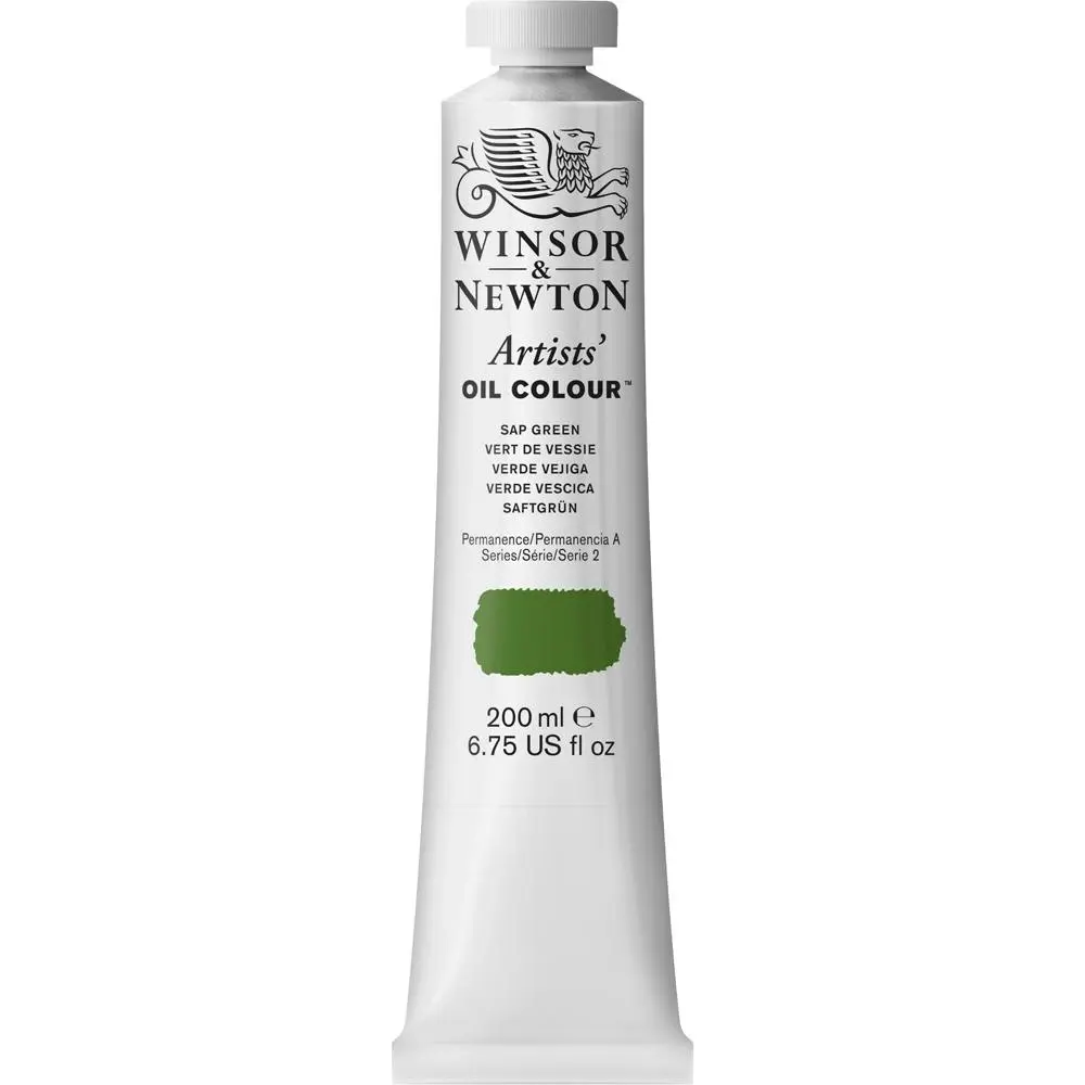 Winsor & Newton Artists Oil Colour 200ml Art/Craft Paint Tube Sap Green Series 2 - Hobbies