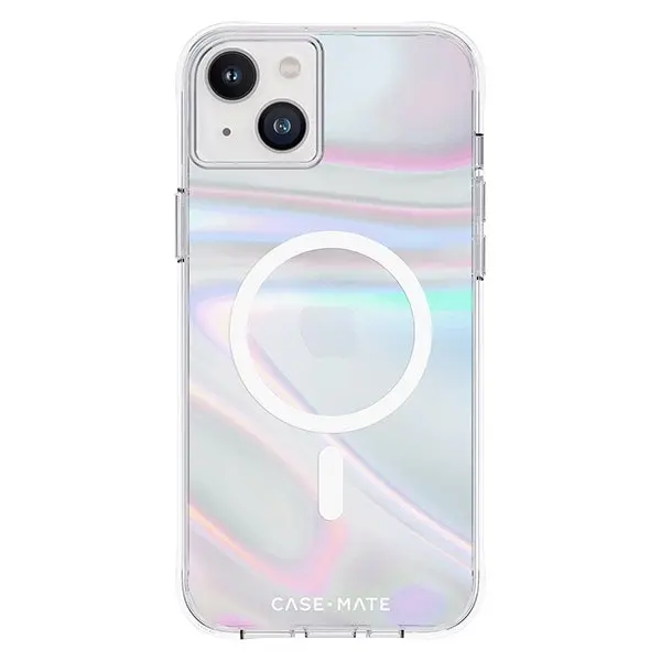 Case-Mate Soap Bubble MagSafe Case (Suits iPhone 15 Plus) - Iridescent