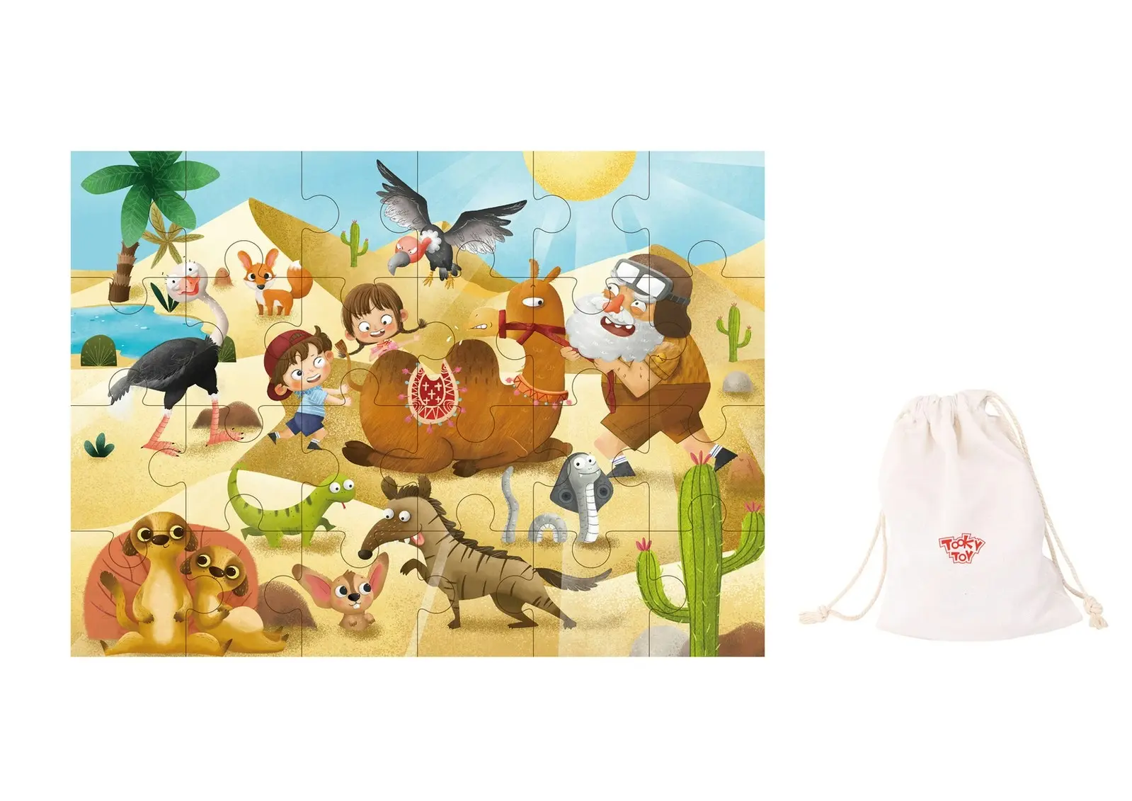 24pcs Tooky Toy Desert Exploration Children's/Kids Junior Jigsaw Puzzle 3y+ - Toys & Games