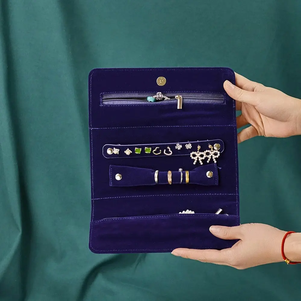 Necklace Jewelry Clutch Bag Portable Multifunctional Travel Jewelry Storage Bag - Jewellery
