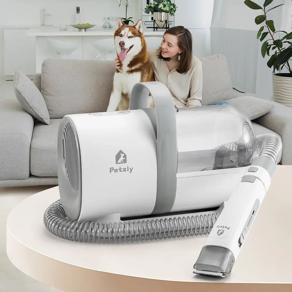 Petzly Pet Grooming Vacuum Kit 7 in 1 Kit Cat Dog Pet Hair Grooming Tools - Pets