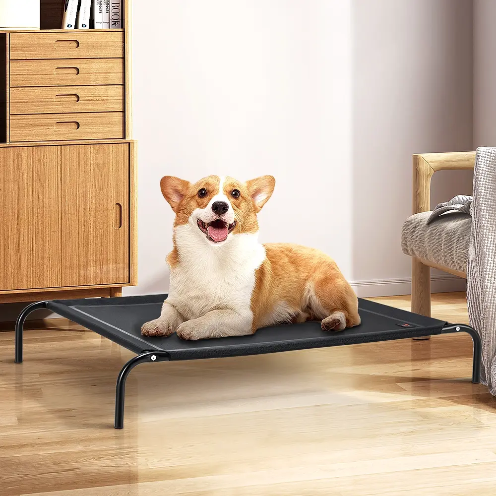 Petzly Cooling Elevated Pet Dog Bed Washable Breathable Mesh Heavy Duty XXL - Pets