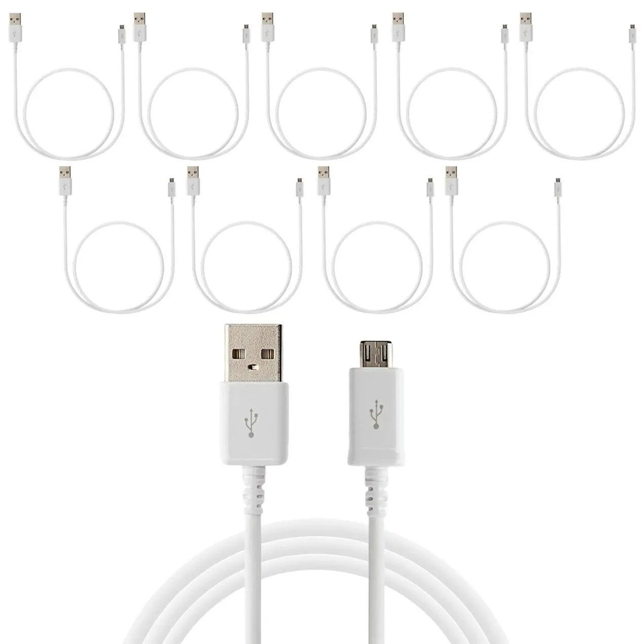 10Pc 1M Usb Charging Cable Micro Usb Connector For Samsung Htc Sony Windows 10X - Electronics
