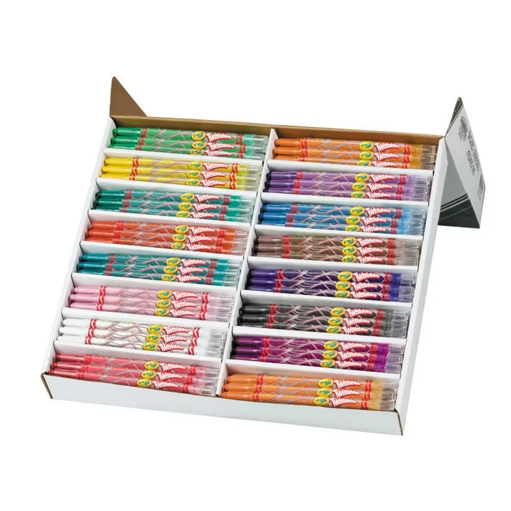 240pc Crayola Kids/Childrens Creative Twist Drawing/Art Crayons Classpack 36m+ - Hobbies