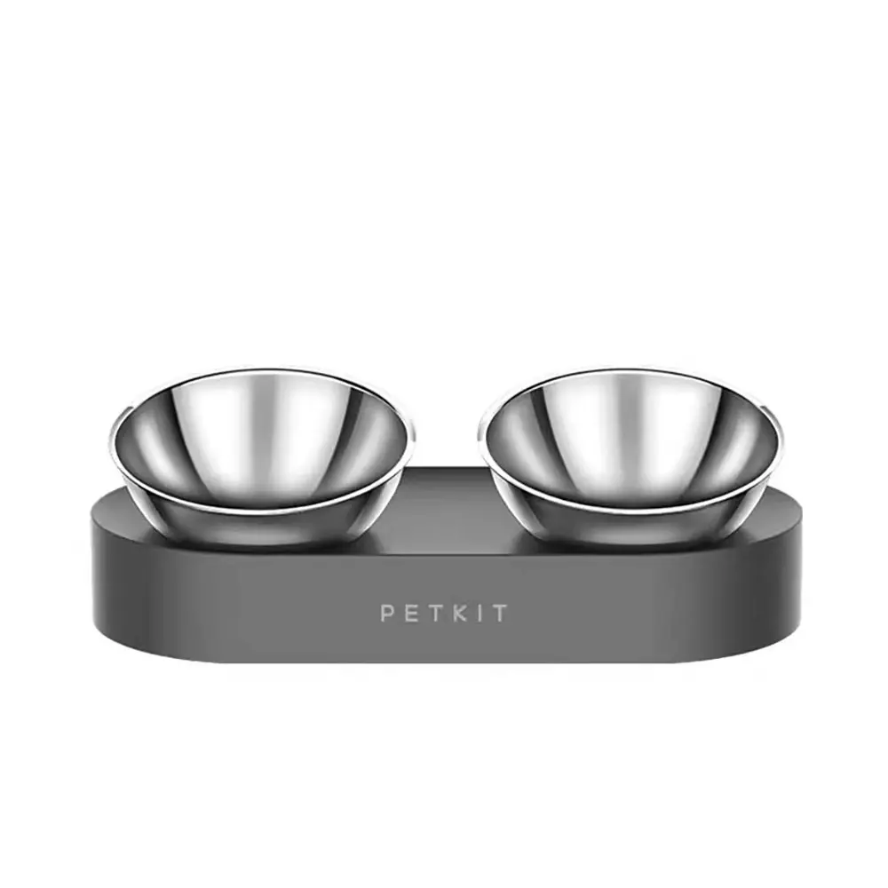 Petkit Fresh Nano Adjustable Double Cat/Dog/Pet Feeding Bowl Set Stainless Steel - Pets