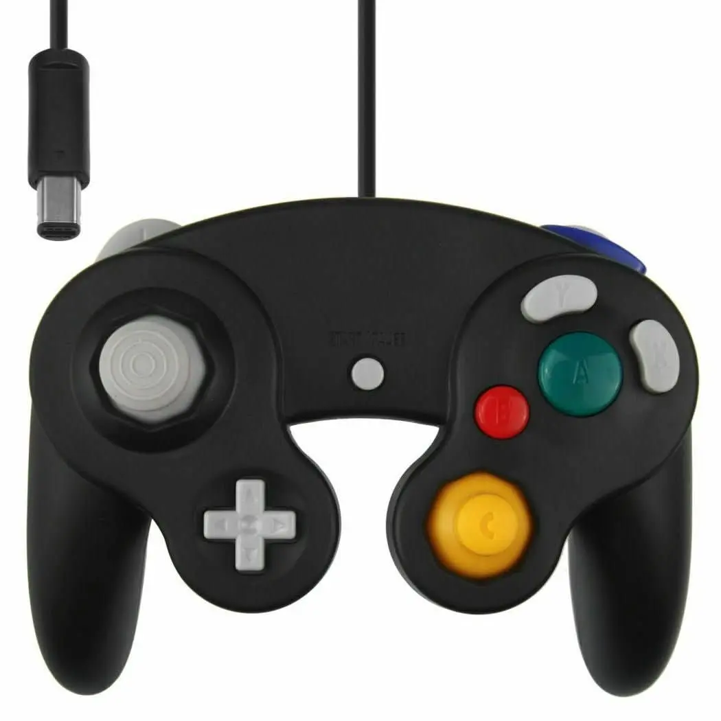 Premium Dual Shock Gamecube Controller Gamepad for Nintendo Wii GC NGC - Electronics