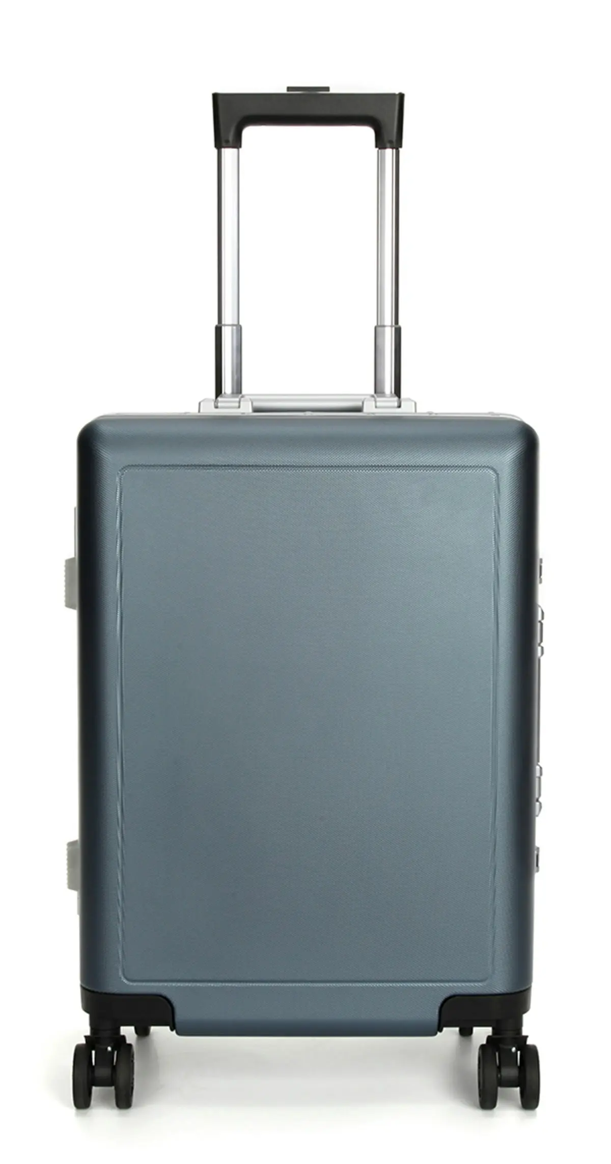 Suissewin Swiss Aluminium Luggage Suitcase Lightweight With TSA Locker 8 Wheels Carry on Hardcase SN7613A Blue - Fashion