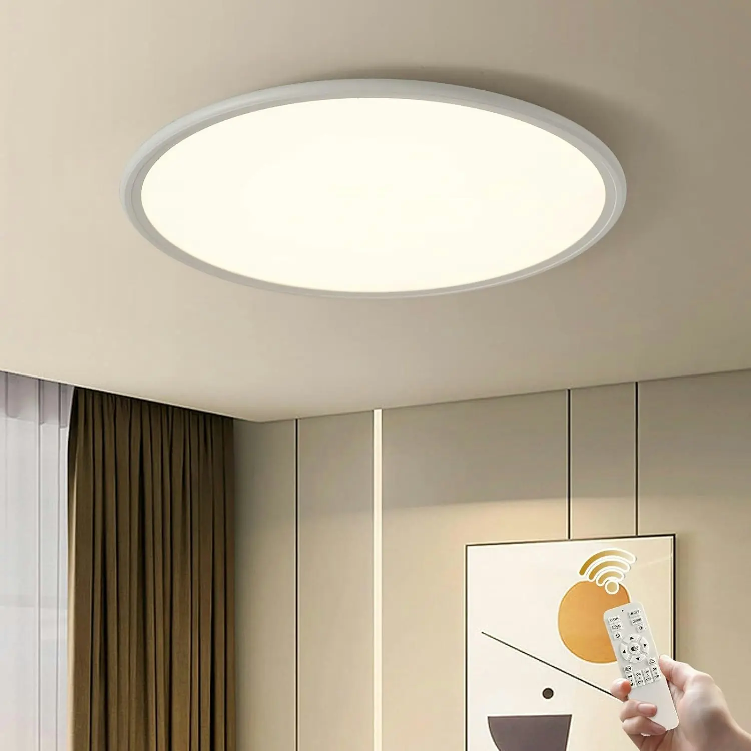 Dimmable LED Ceiling Light, 35W Anti Blue - Home & Garden