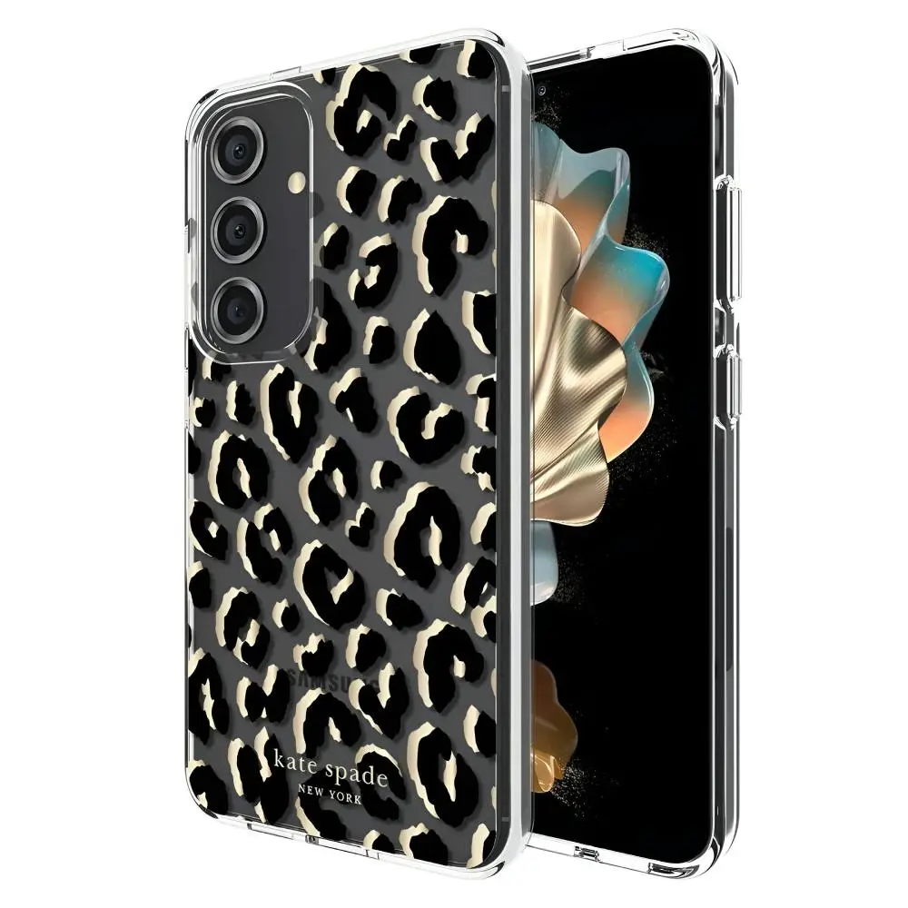 Kate Spade New York Protective Hardshell Case (Suits Galaxy S24) - City Leopard