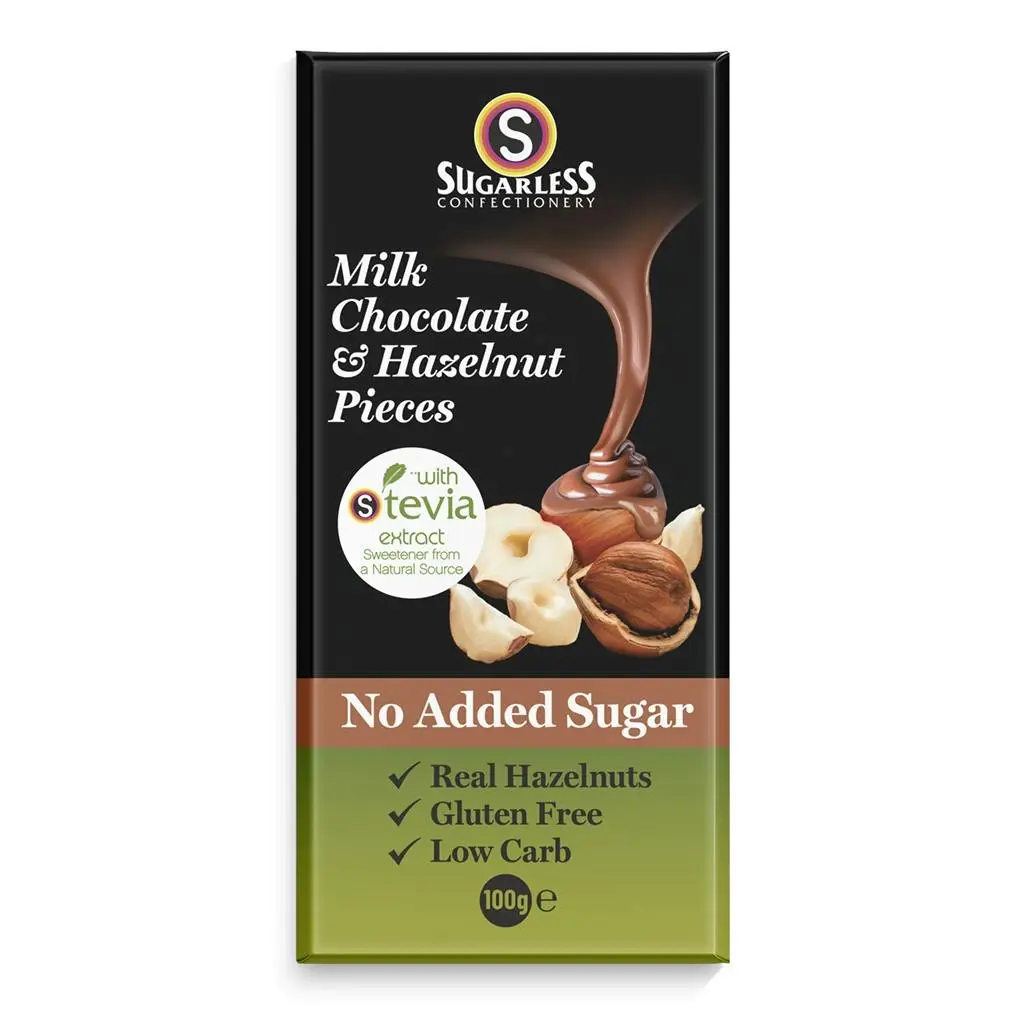 Milk Chocolate with Hazelnut Pieces 100g - Groceries
