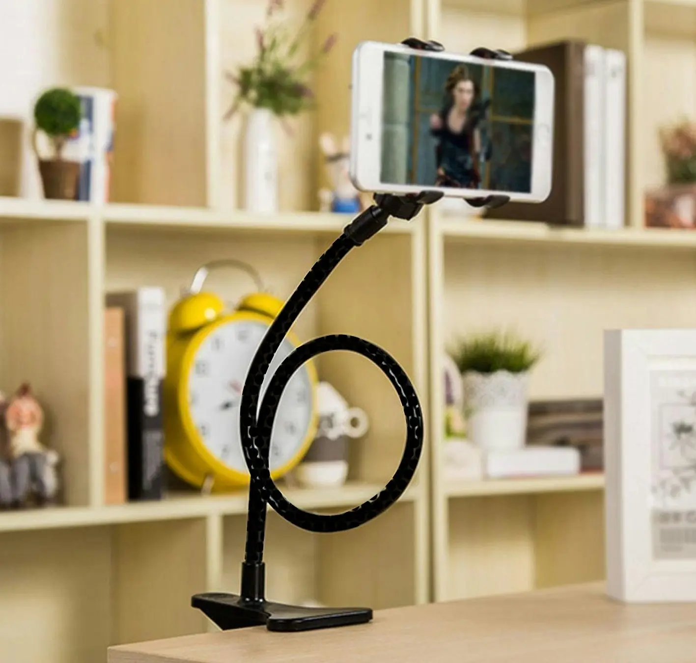 TODO 360° Rotating 3.5 - 5" Tablet Pc Phone Mount Holder Durable Metal Gooseneck
