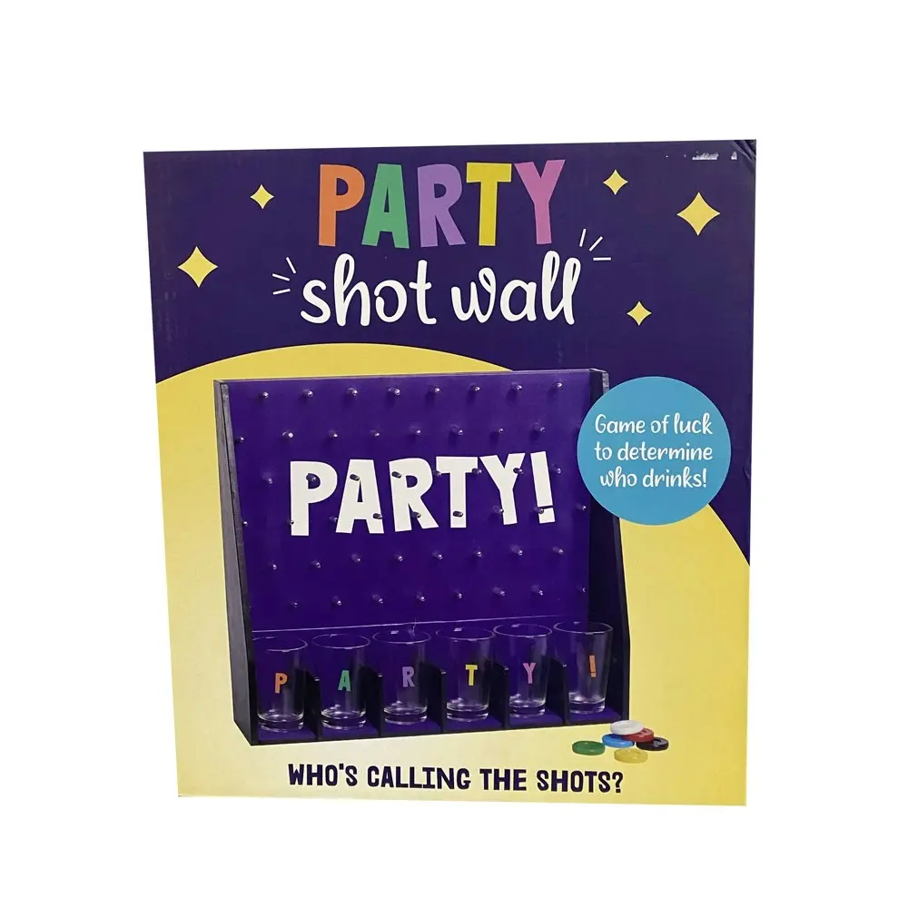 Razoo 31x28cm Lucky Shot Drinking Game Glass/Chip Tabletop Party Toy Set 18+ - Hobbies