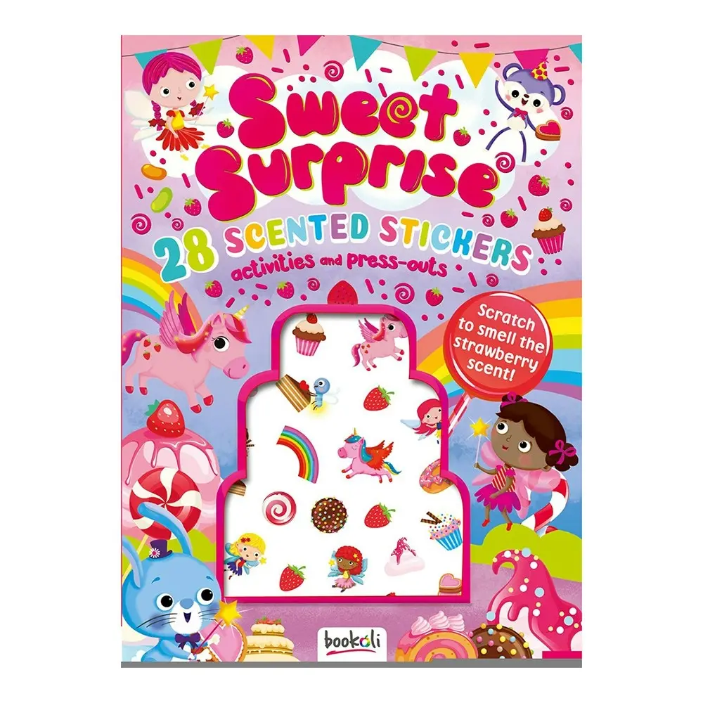 Bookoli Puffy Sticker Scented Surprise Kids Activity Book Doodle Art/Craft - Hobbies