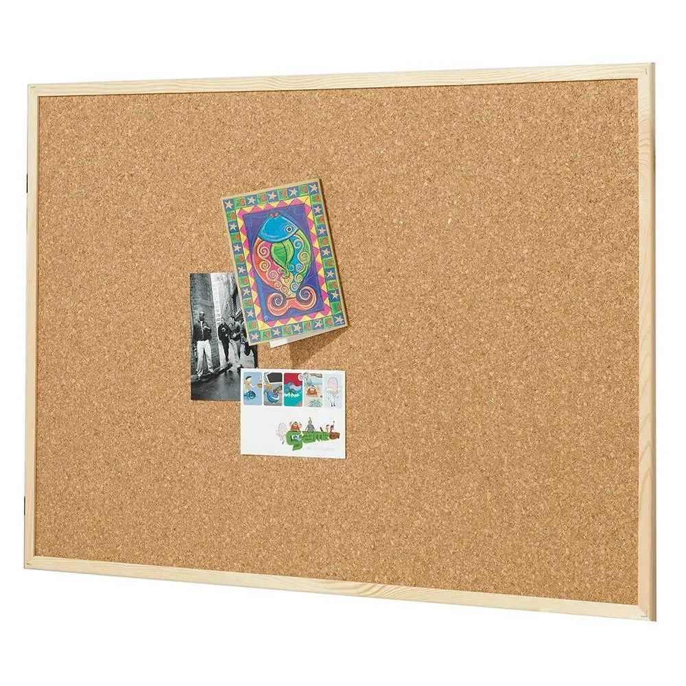 Quartet 90x60cm Corkboard Office/School Wall Pin Posting Board w/ Pine Frame - Back to School Specials