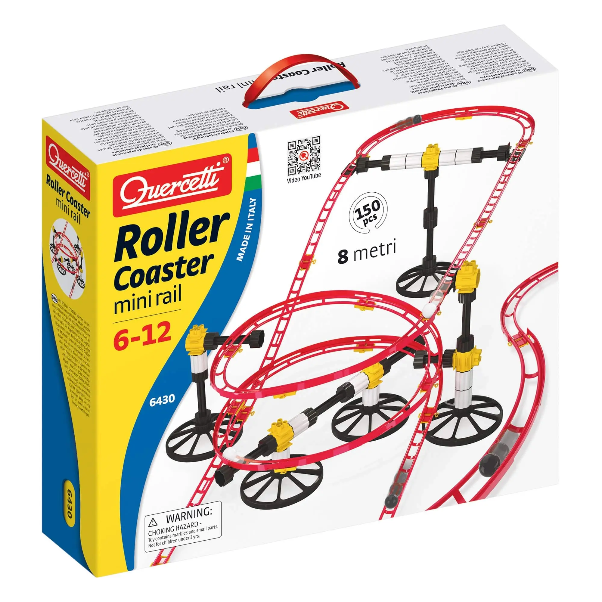 Quercetti - Skyrail Roller Coaster Mini - Marble run