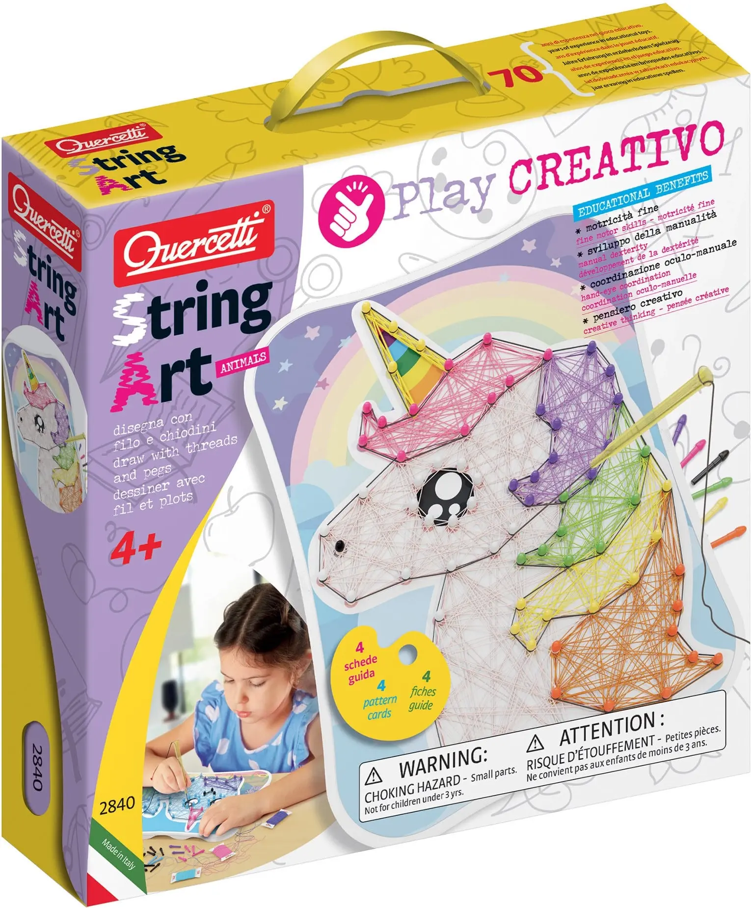 Quercetti - String Art Animals Play Creative