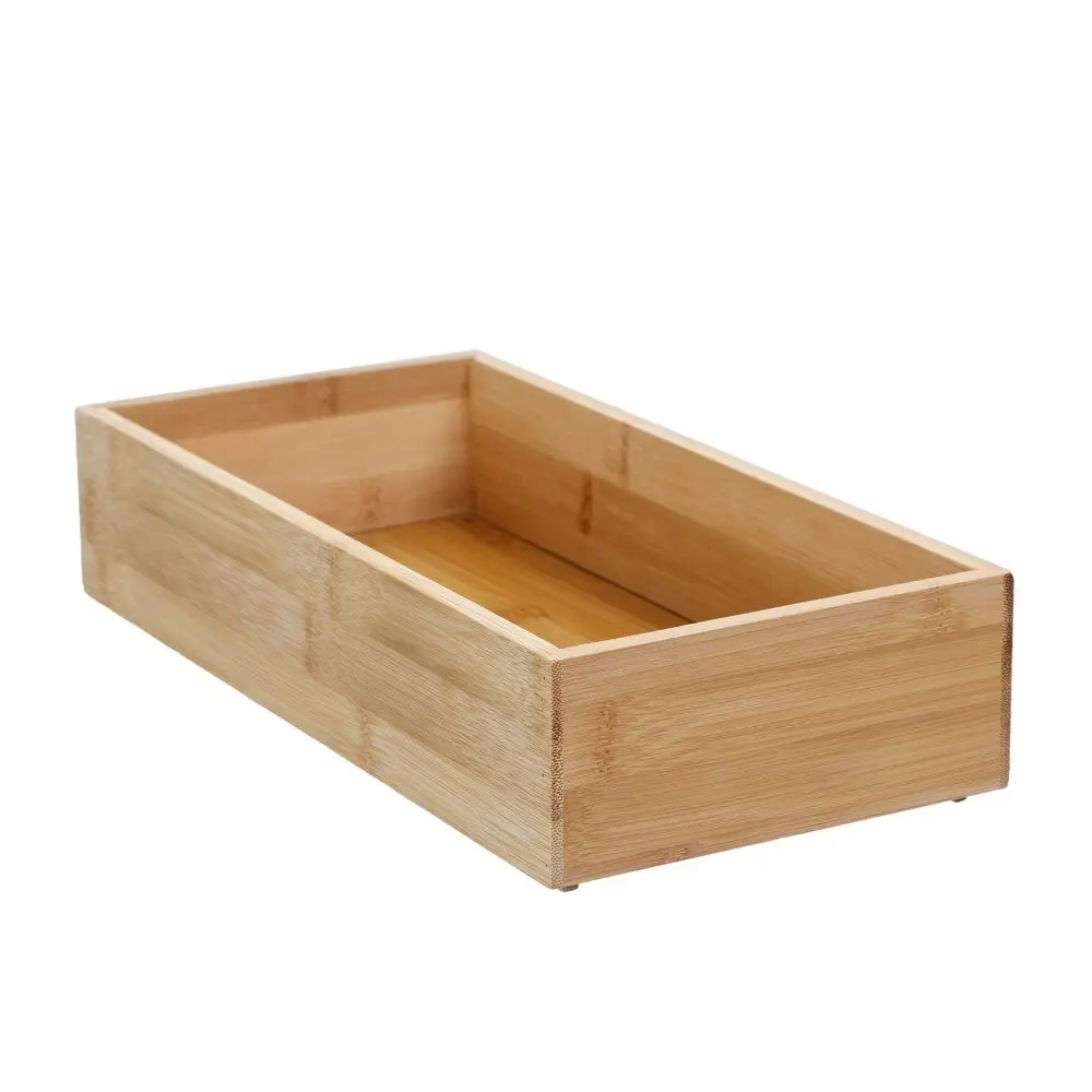 Boxsweden Bamboo Organisation Tray 30x15cm Storage Organiser Holder Container - Home & Garden