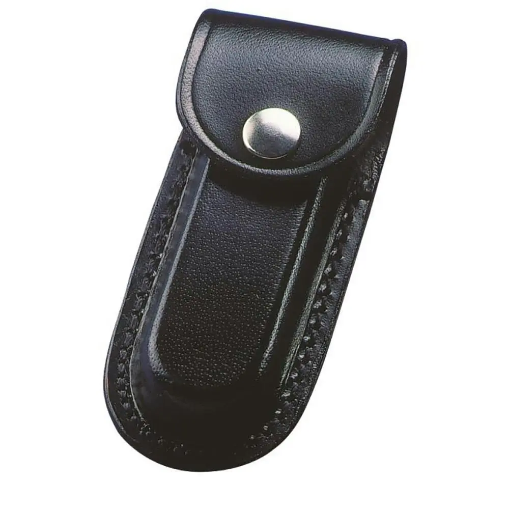 Whitby Knives Leather Knife Pouch/Holster/Sheath Black L For 5'' Knife - Sports & Outdoor