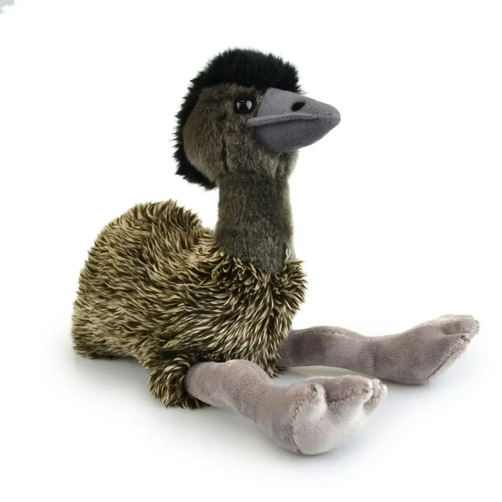 Lil Friends 18cm Emu Kids/Children/Toddler Soft Plush Animal Toy Black 3y+ - Toys & Games