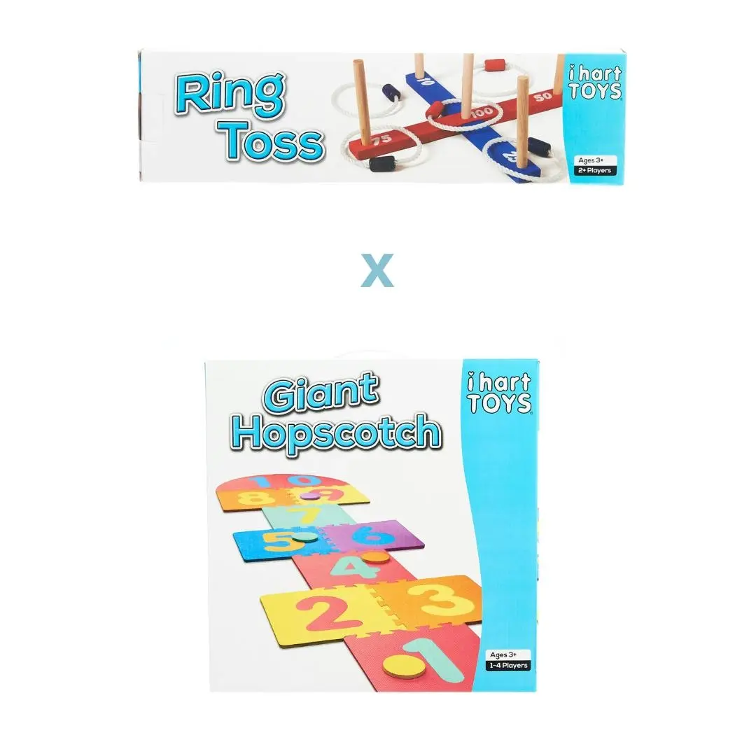 Ring Toss and Hopscotch Bundle Pack - Toys & Games