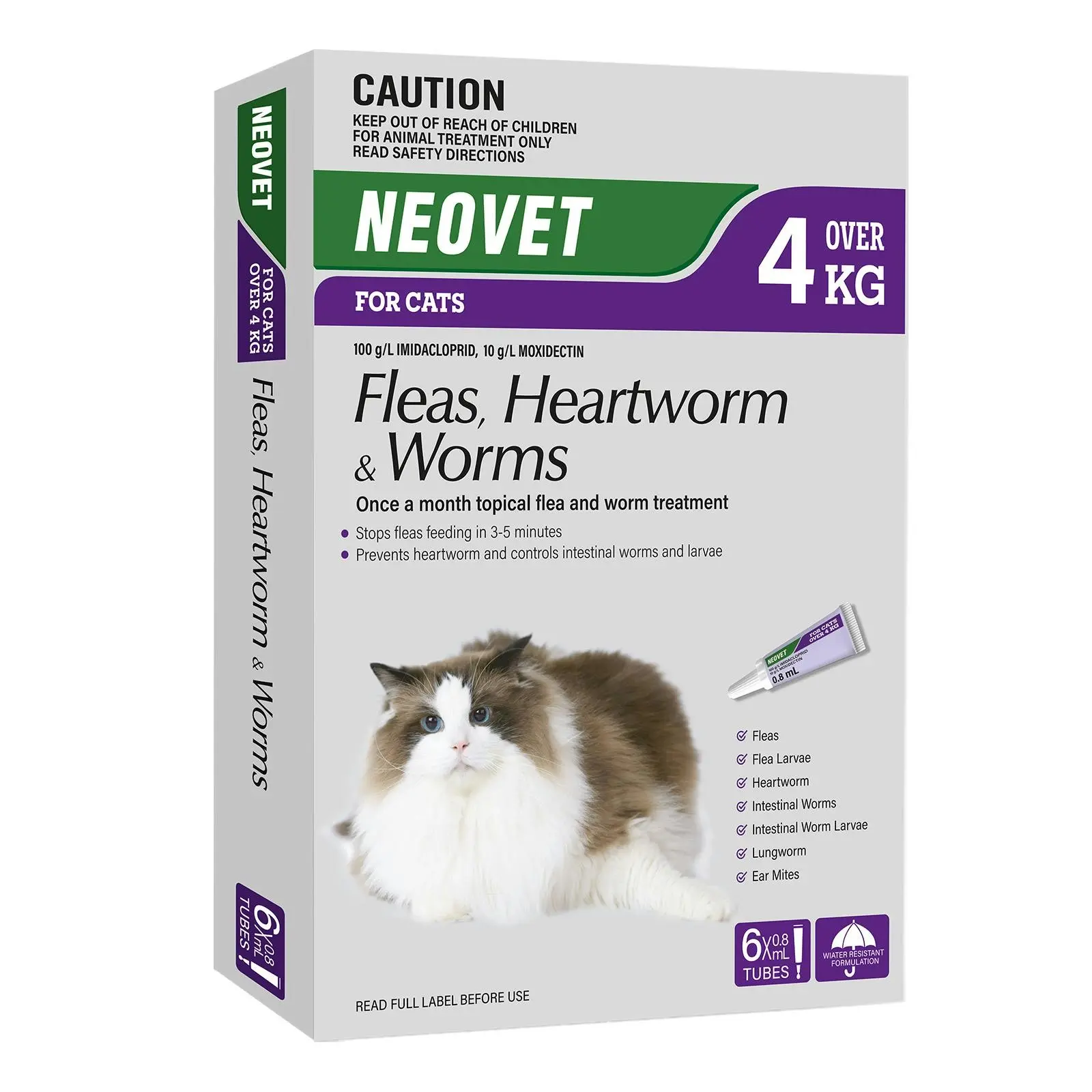 NEOVET for Cats Over 4 Kg (PURPLE) 6 Pack - Save up to 70% Off Pet Supplies