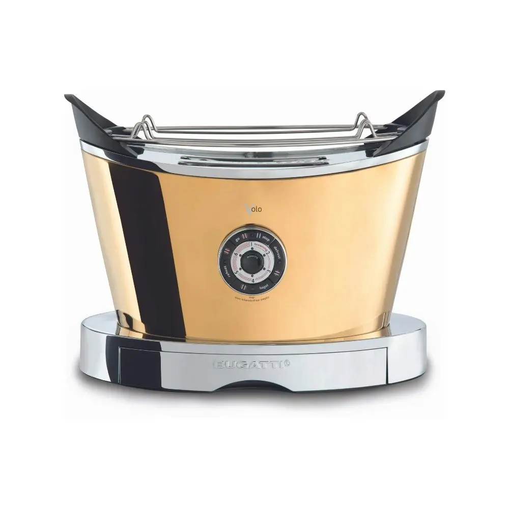 Bugatti Italy Volo 2 Slice Toaster - Gold