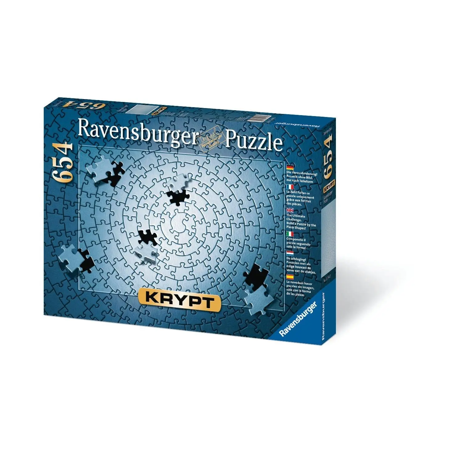 654pc KRYPT Silver Spiral Puzzle - Toys & Games