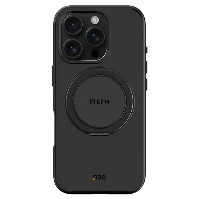 EFM Alta MagSafe D3O Bio Case (Suits iPhone 16 Pro Max) - Black