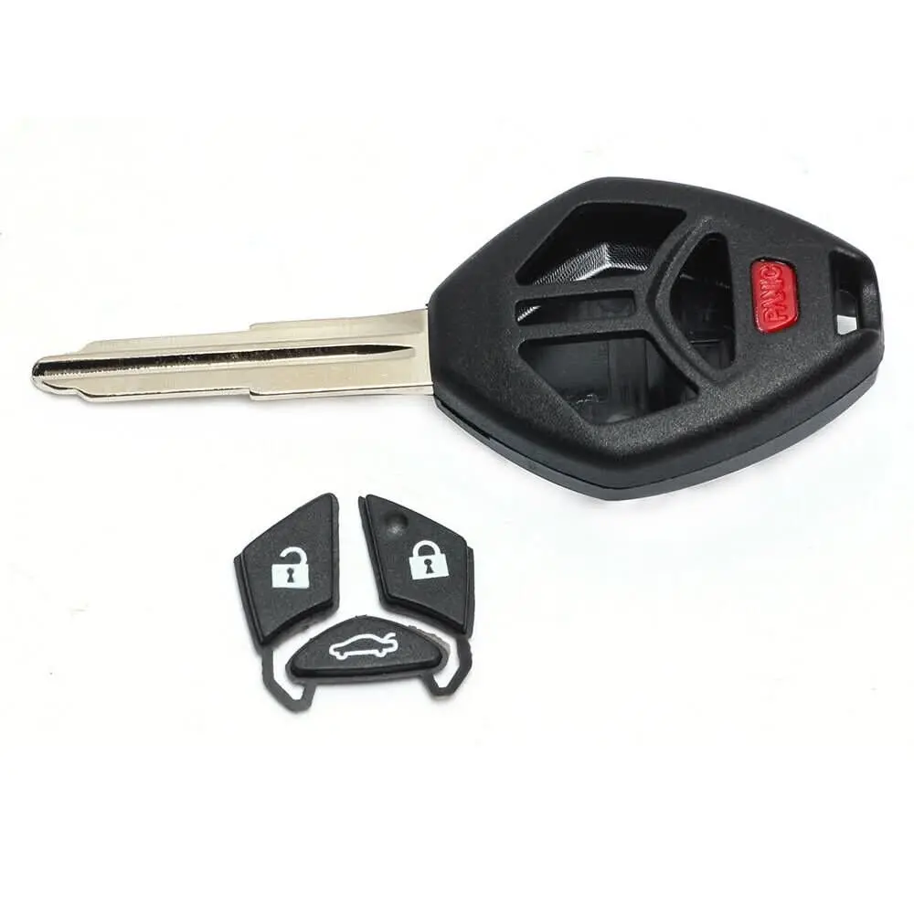 Remote Key Shell Case 4 Button fits Mitsubishi 380 2005 2006 2007 2008 Uncut - Electronics