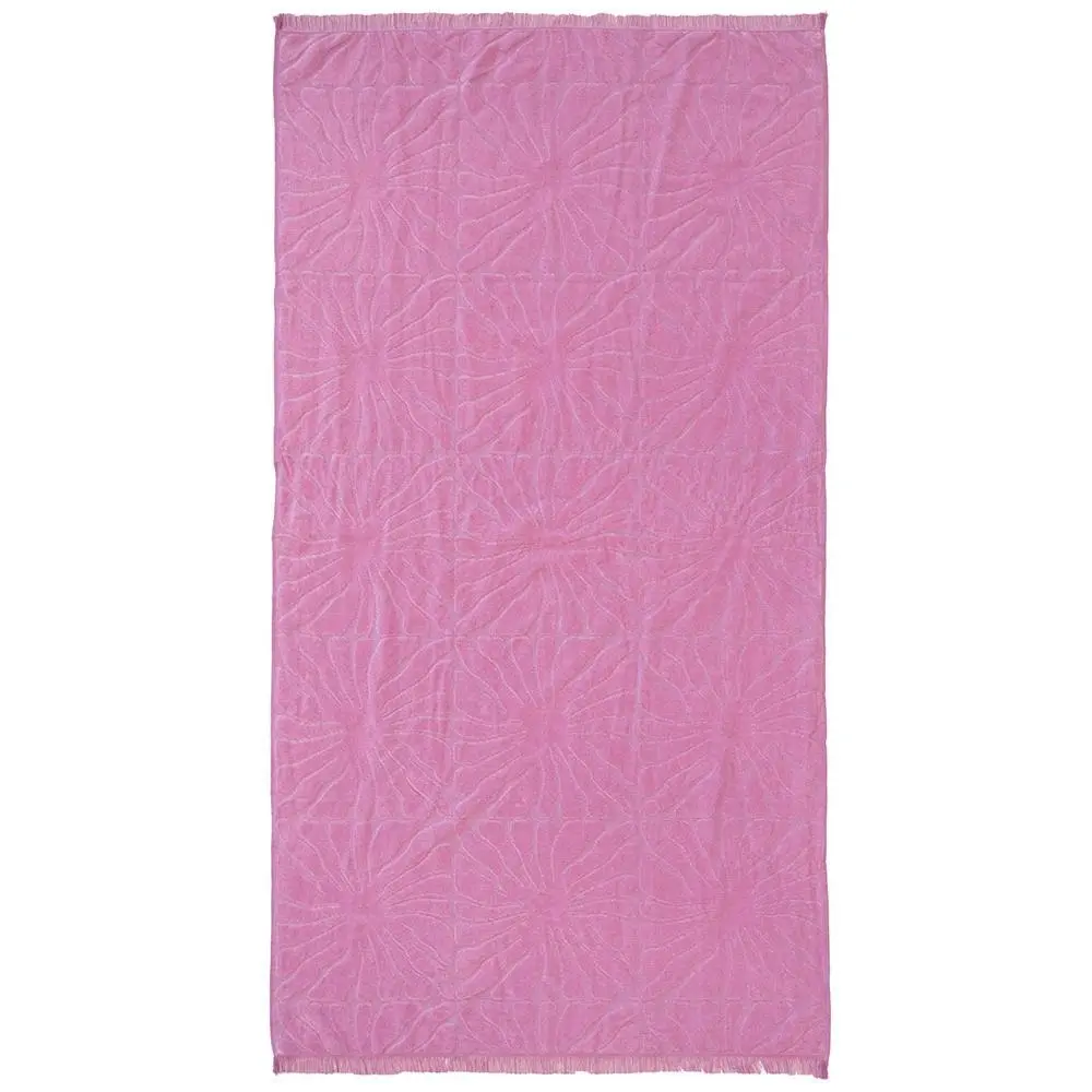 Bambury HiLo Cotton Outdoor Beach Towel Dandy Quick Drying 90x170cm Orchid - Home & Garden