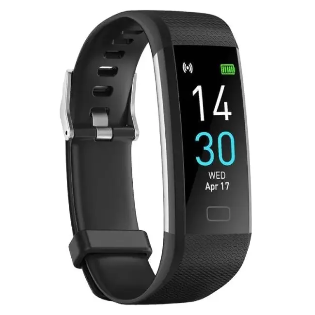 Nivo Smart Bracelet (0.96-inch Display/Heart Rate/Step Count/Sleep Tracking) - Black