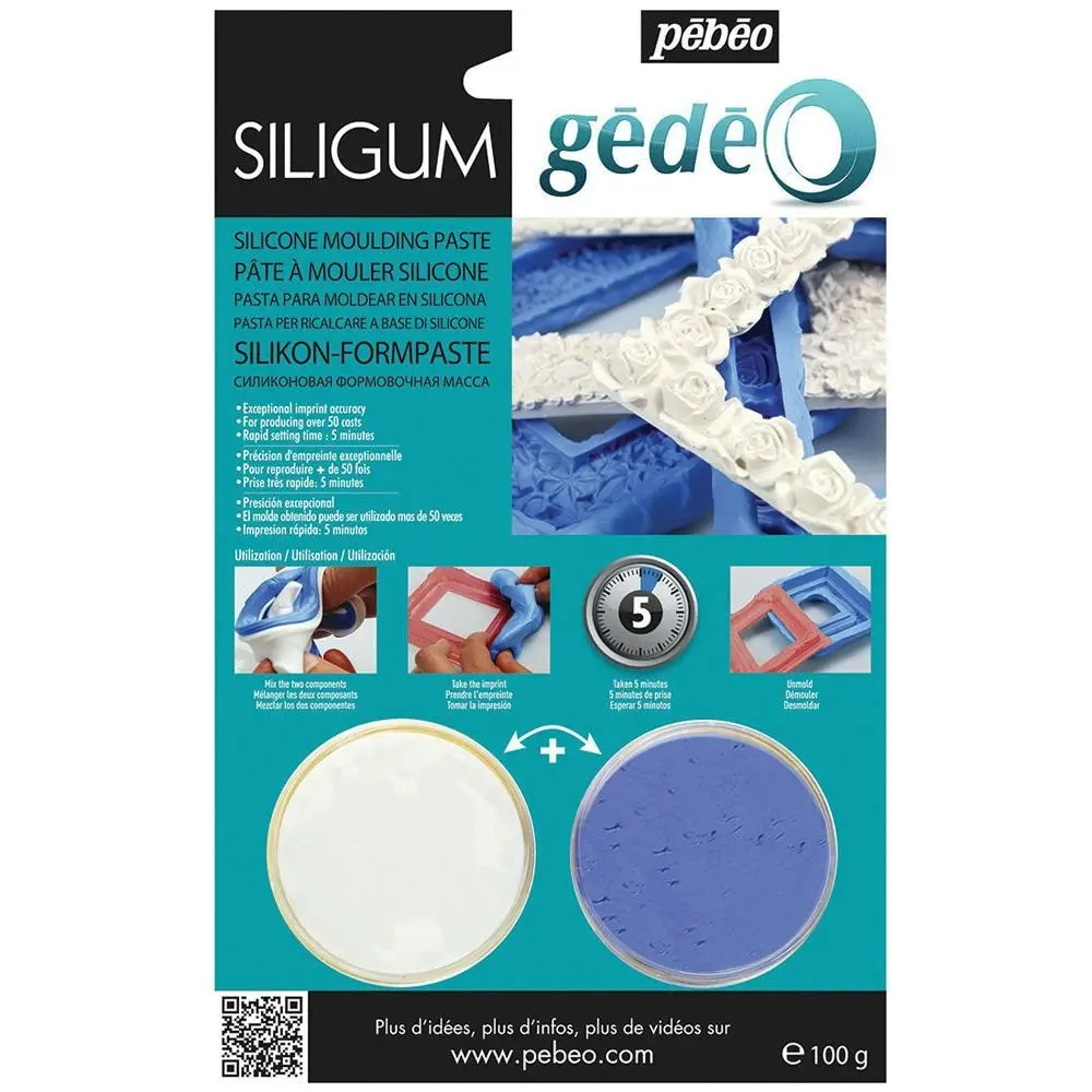 Pebeo Gedeo Siligum 100g Arts And Crafts Statue/Figure/Frame Molding Kit - Hobbies