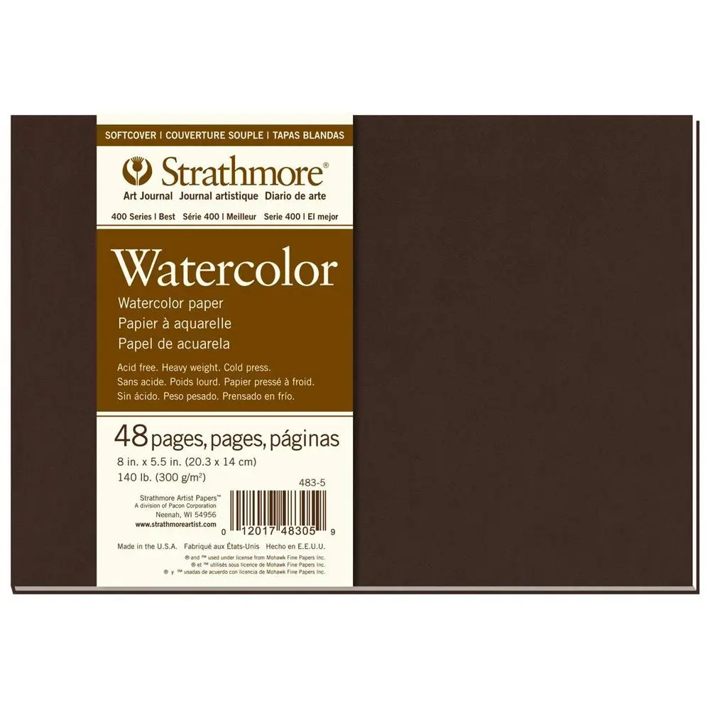 Strathmore 400 Series Water Colour Art Softcover Journal 8x5.5'' 48 Sheets - Office